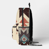 Boho Diamant Embleem Bedrukte Rugzak (Rechts)