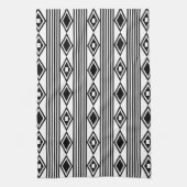 Boho Diamonds Black White Theedoek (Verticaal)