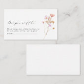 Boho Diaper Baby shower Enclosure Kaart (Voorkant / Achterkant)