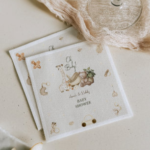 Boho Dieren Baby Shower voor de Kinderkamer Servet
