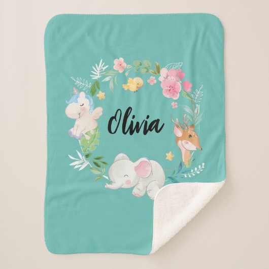 Boho-dieren: sherpa-dekens sherpa deken (Voorkant)