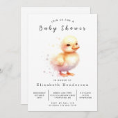Boho Digital Duck-Baby shower Kaart (Voorkant / Achterkant)