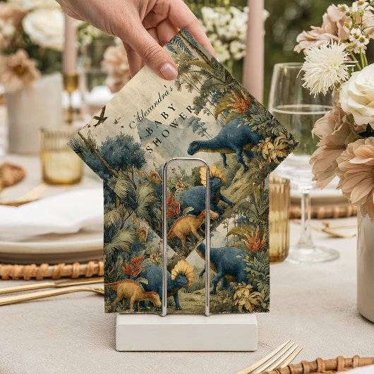 Boho Dino Baby Shower Servet