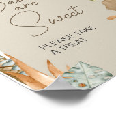 Boho Dinosaur Baby shower Baby's zijn zoet Poster (Hoek)