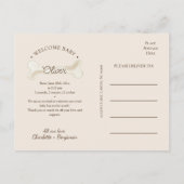 Boho Dinosaurus Foto Geboorte Aankondiging Briefka (Achterkant)