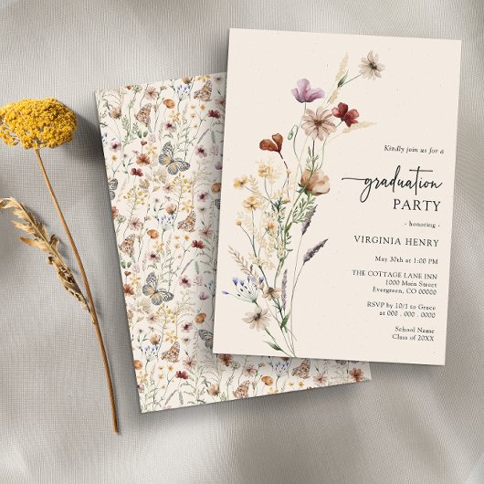 Boho diploma uitnodiging