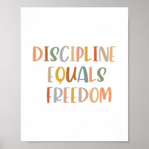 Boho Discipline staat gelijk aan Freedom Poster
