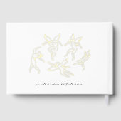 Boho Doodle Handgeschreven Hand getekend Gastenboek (Achterkant)