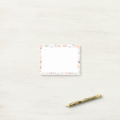 Boho Doodle Rainbow Pattern Post-it® Notes (Op bureau)