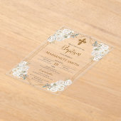 Boho-doop Acryl Uitnodigingen (Laagn)