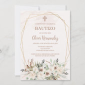 Boho doop spaanse uitnodiging (Voorkant)