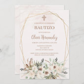 Boho doop spaanse uitnodiging (Voorkant / Achterkant)