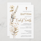 Boho Doop Uitnodiging (Voorkant / Achterkant)