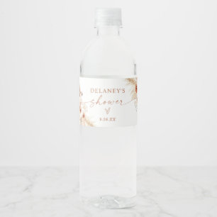 Boho Douchewaterfles Label Waterfles Etiket