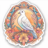 Boho Dove Sticker (Voorkant)