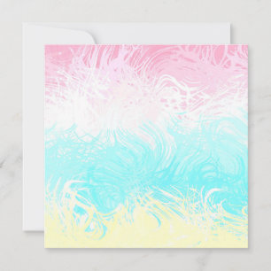 Boho Draaiend Groovy Abstract Genderflux Pride Vla Feestdagenkaart