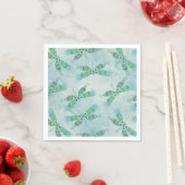 Boho Dragonflies in Blue Servet (Insitu)
