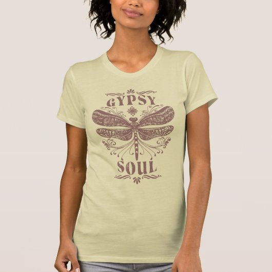 Boho Dragonfly Gypsy Soul  Grafisch T-shirt (Voorkant)