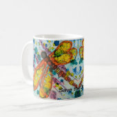 Boho Dragonfly Save the date Mug (Devant gauche)