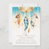 Boho Dream Catcher Baby shower uitnodiging (Voorkant)