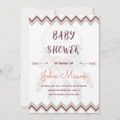 Boho Dream Catcher beheert Baby shower Kaart (Achterkant)