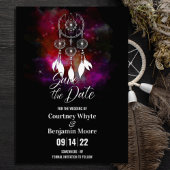 Boho Dream Catcher bruiloft Save The Date