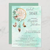 Boho Dream Catcher Invitation à la douche nuptiale (Devant / Derrière)