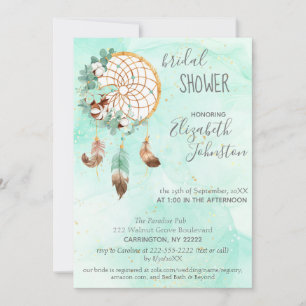 Boho Dream Catcher Invitation à la douche nuptiale