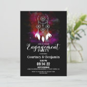 Boho Dream Catcher Verlovingsfeest Kaart (Staand voorkant)