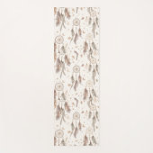 Boho Dream Catcher Yoga Mat Ethereal Feathers (Voorkant)