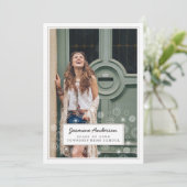 Boho Dream Photo Graduation Party Invitation (Debout devant)