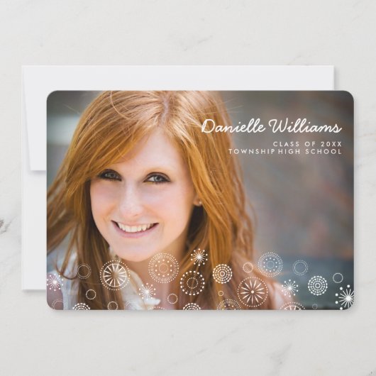 Boho Dream Photo Graduation Party Invitation (Devant)