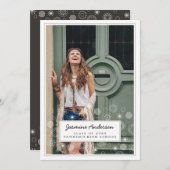 Boho Dream Photo Graduation Party Uitnodiging (Voorkant / Achterkant)