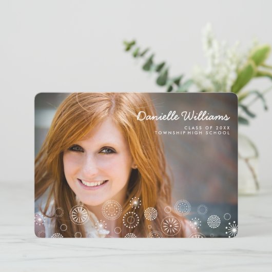 Boho Dream Photo Graduation Party Uitnodiging (Staand voorkant)