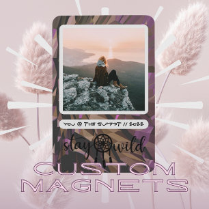 Boho Dreamcatcher Blijf Wild Photo Magnet Magneet