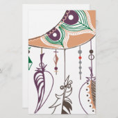 Boho dreamcatcher briefpapier (Voorkant / Achterkant)