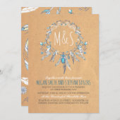 Boho Dreamcatcher bruiloft Kaart (Voorkant / Achterkant)