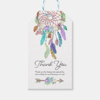 Boho Dreamcatcher Favor Tag Cadeaulabel