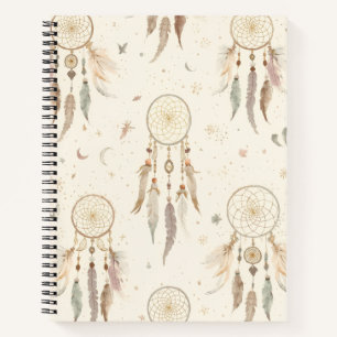 Boho Dreamcatcher Journaal Etherische Veren Notitieboek