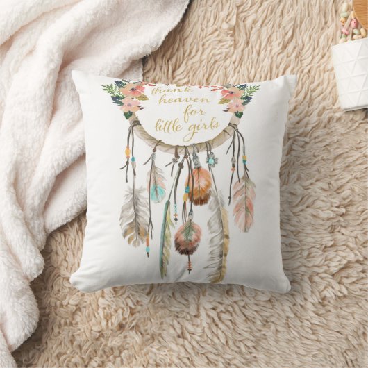 Boho Dreamcatcher remercient le coussin de petites (Couverture)
