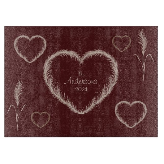 Boho Dreams Custom Pampas Gras Snijplank (Voorkant)