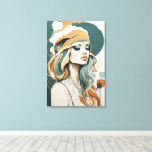 "Boho Dreamscape" Canvas Afdruk (Insitu (Houten vloer))