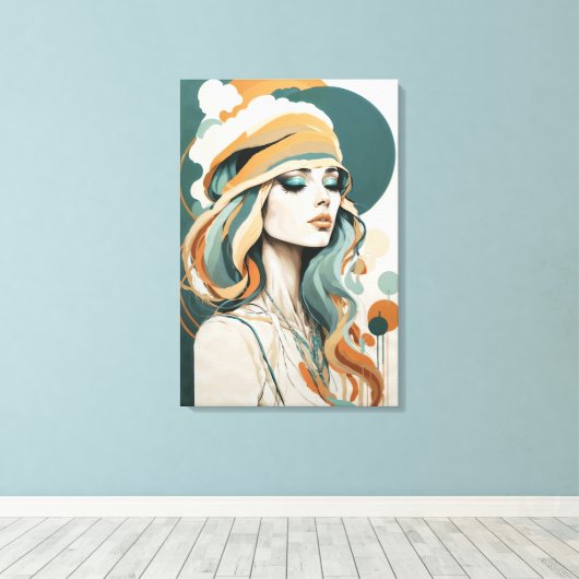 "Boho Dreamscape" Canvas Afdruk (Insitu (Houten vloer))