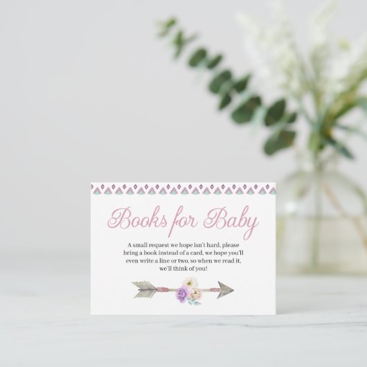 Boho Dreamweaver Books for Baby Enclosure Card Informatiekaartje (Staand voorkant)