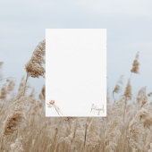 Boho Dried Botanical Douche Serviette Merci II