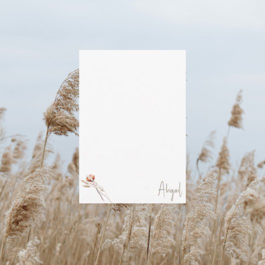 Boho Dried Botanical Douche Serviette Merci II