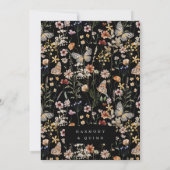 Boho Dried Floral Wildflower Wedding Invitation (Dos)