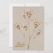 Boho Dried Flower Baby Shower Invitation (Dos)