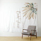 Boho Dried Palm Leaf Bouquet Wandkleed (In Situ (horizontaal))