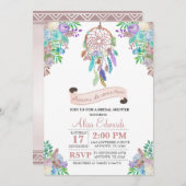 Boho Drocatcher Bridal Shower Uitnodiging (Voorkant / Achterkant)
